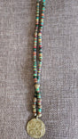 Large Beaded Pendant Necklace - Adelani Treasures