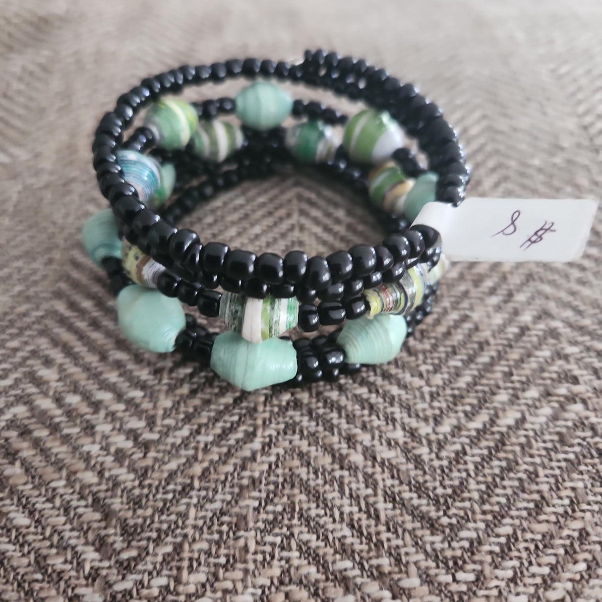 Paper Bead Wrap Bracelet - Adelani Treasures