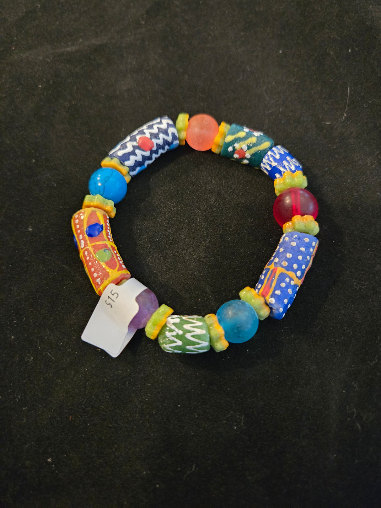 Ghana Trade Bead Bracelet